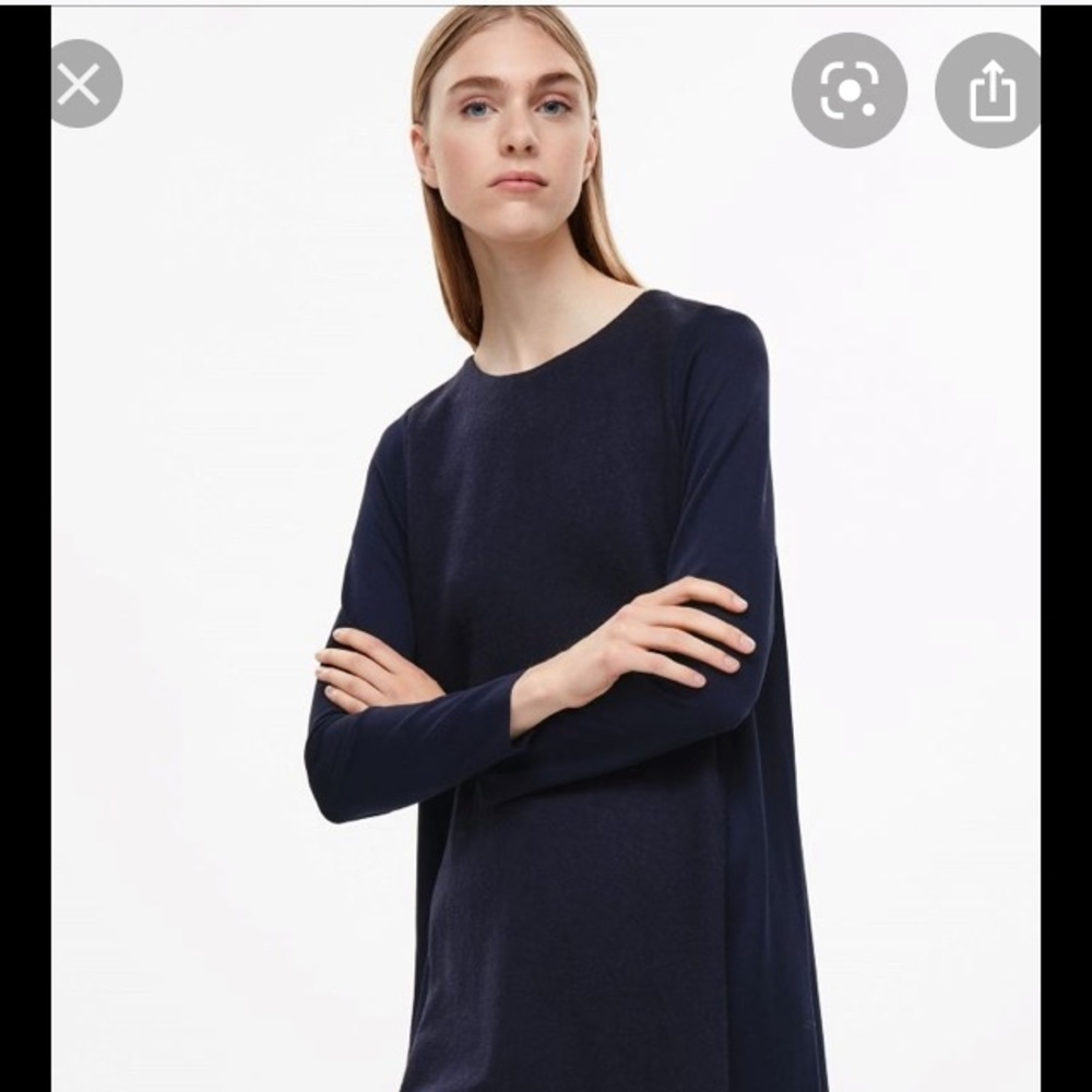 LAST DAY COS textured and silk dress new